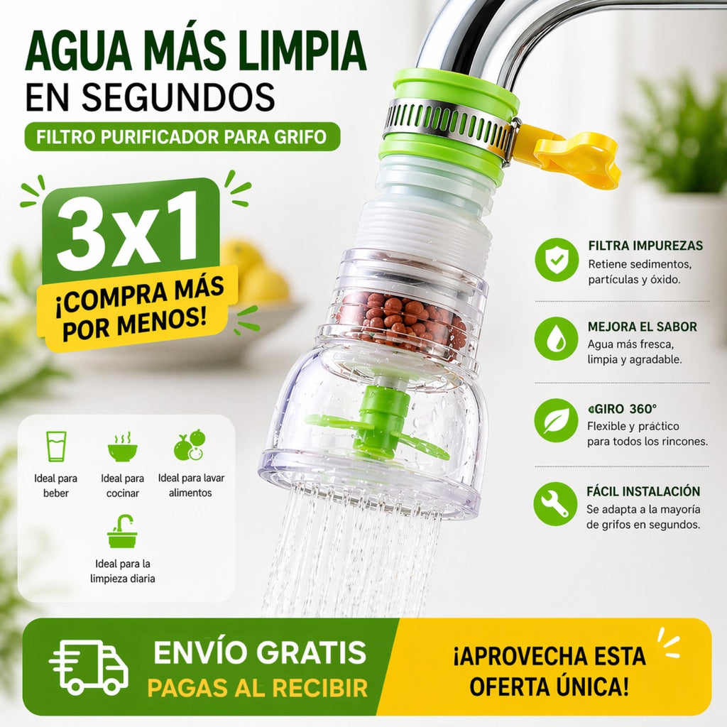 AQUA | Filtro Purificador de Agua 360°