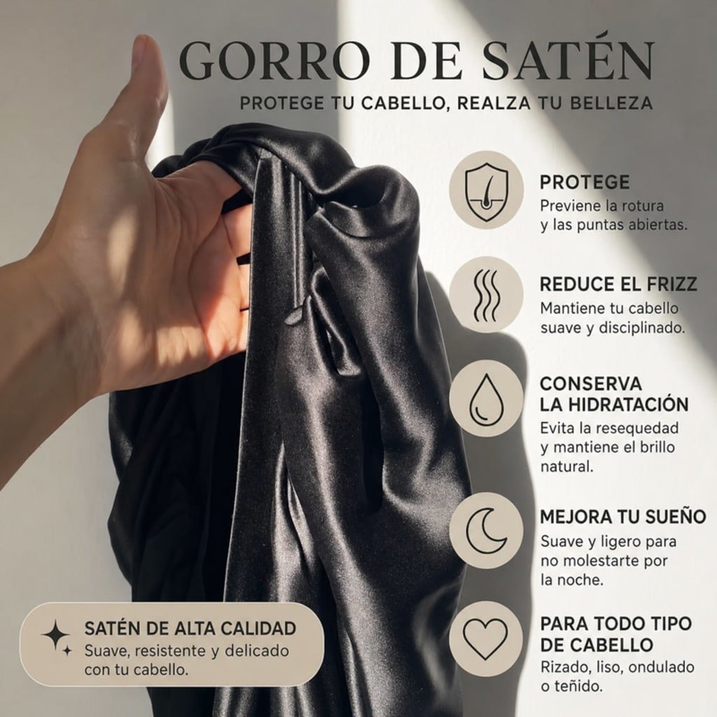 Mia I Gorro De Satén - Tienda Online